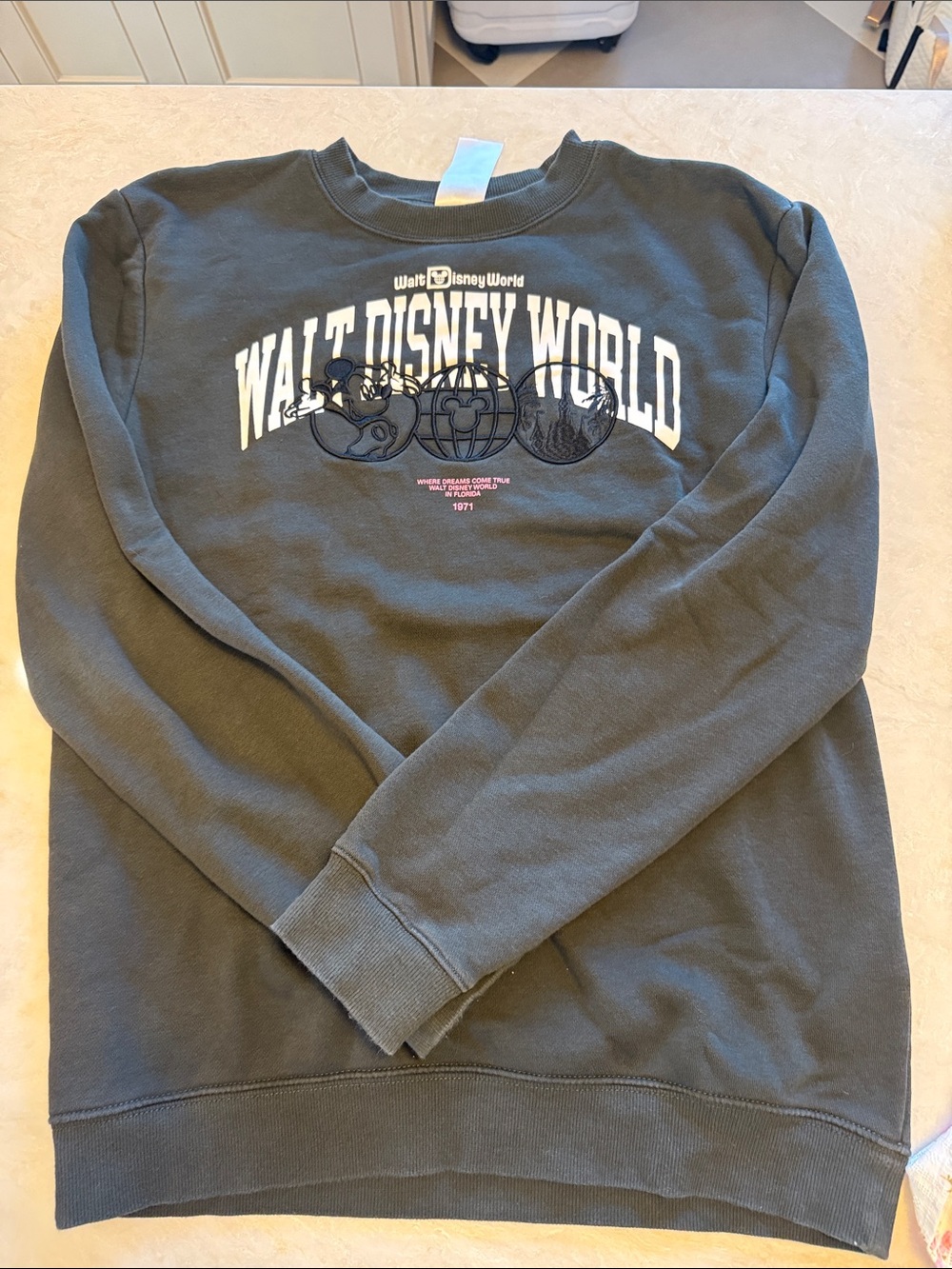 Disney Black Walt Disney World Crewneck Sweatshirt